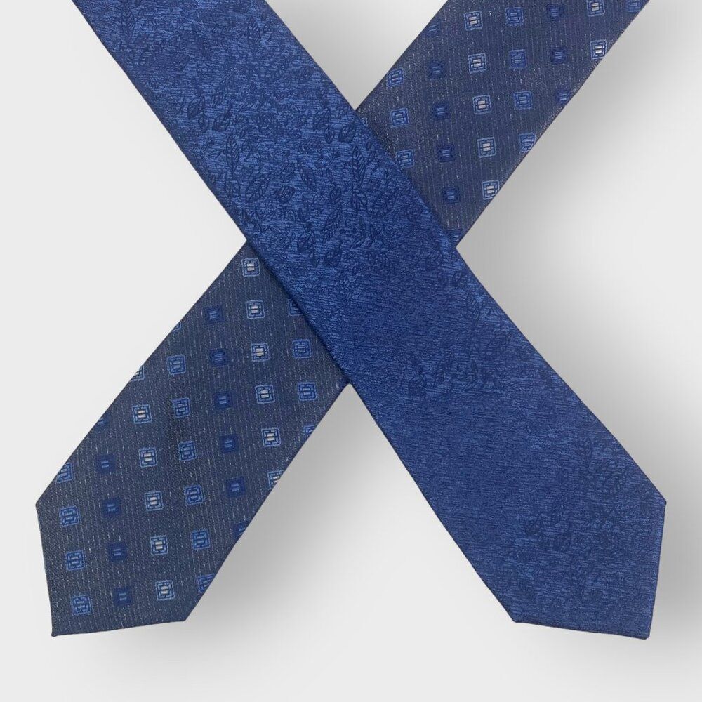 New  Pronto Uomo And Pronto Uomo Platinum Silk Ties  Blue  All Silk